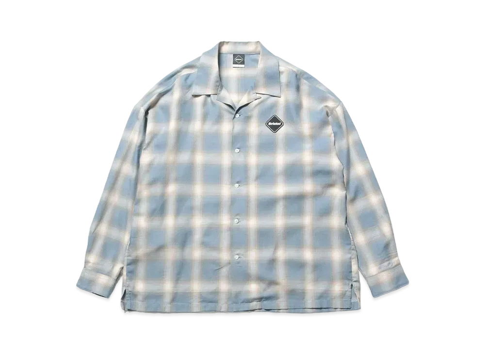 F.C.REAL BRISTOL Big Logo L/S Baggy Shirt "Sax"