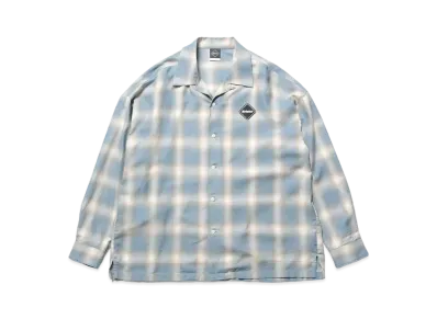 F.C.REAL BRISTOL Big Logo L/S Baggy Shirt "Sax"