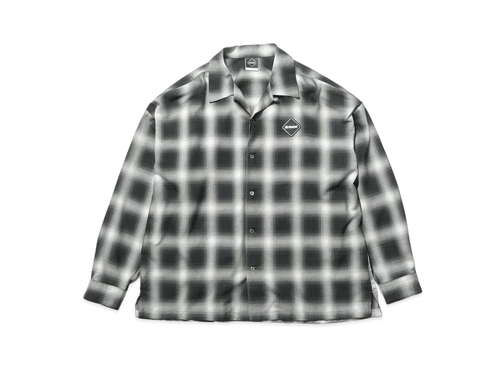 F.C.REAL BRISTOL Big Logo L/S Baggy Shirt "Black"