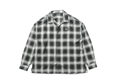 F.C.REAL BRISTOL Big Logo L/S Baggy Shirt "Black"