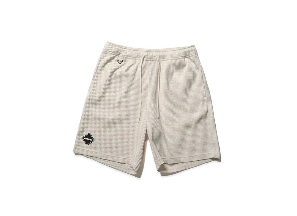 F.C.REAL BRISTOL Tech Waffle Team Relax Shorts "Off White"