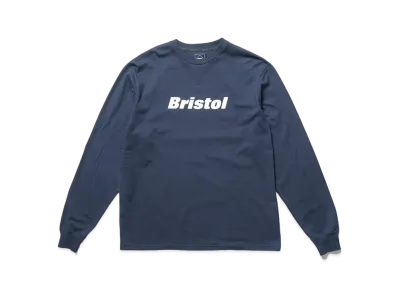 F.C.REAL BRISTOL Authentic Logo L/S Relax Fit Tee "Navy"