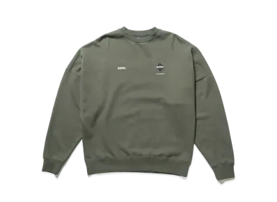 F.C.REAL BRISTOL Big Logo Crewneck Baggy Sweat "Khaki"