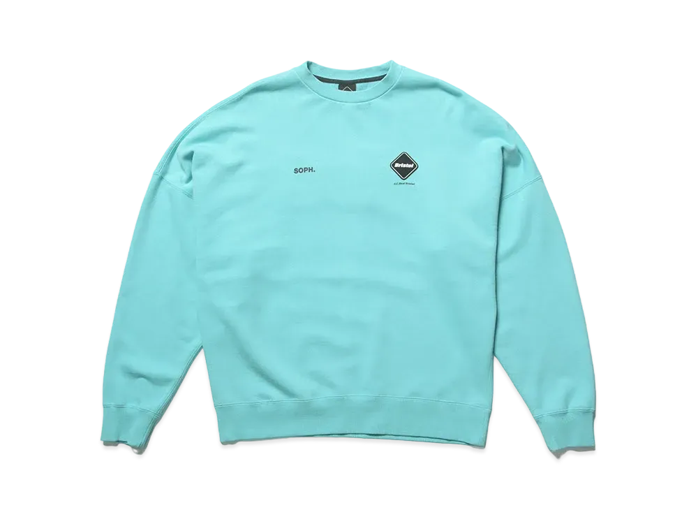 F.C.REAL BRISTOL Big Logo Crewneck Baggy Sweat "Light Blue"
