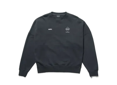 F.C.REAL BRISTOL Big Logo Crewneck Baggy Sweat "Black"
