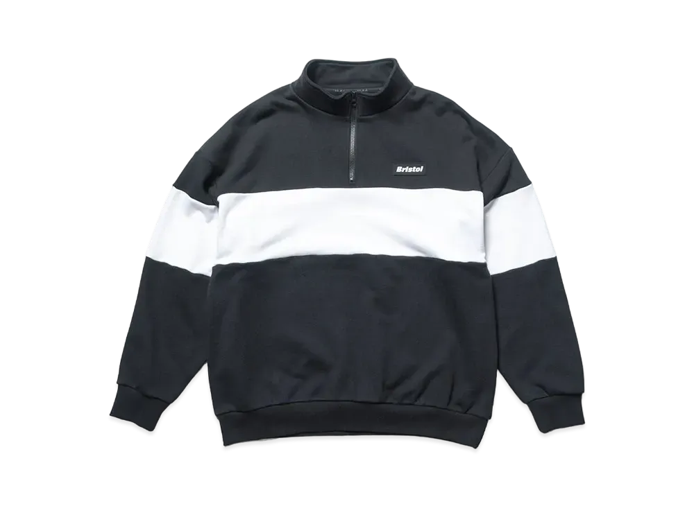 F.C.REAL BRISTOL Half Zip Stand Collar Sweat "Black"