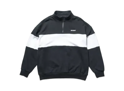 F.C.REAL BRISTOL Half Zip Stand Collar Sweat "Black"