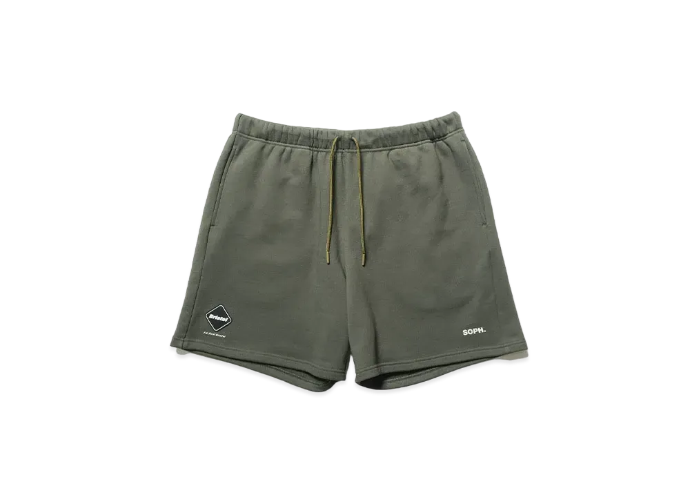 F.C.REAL BRISTOL Emblem Sweat Shorts "Khaki"