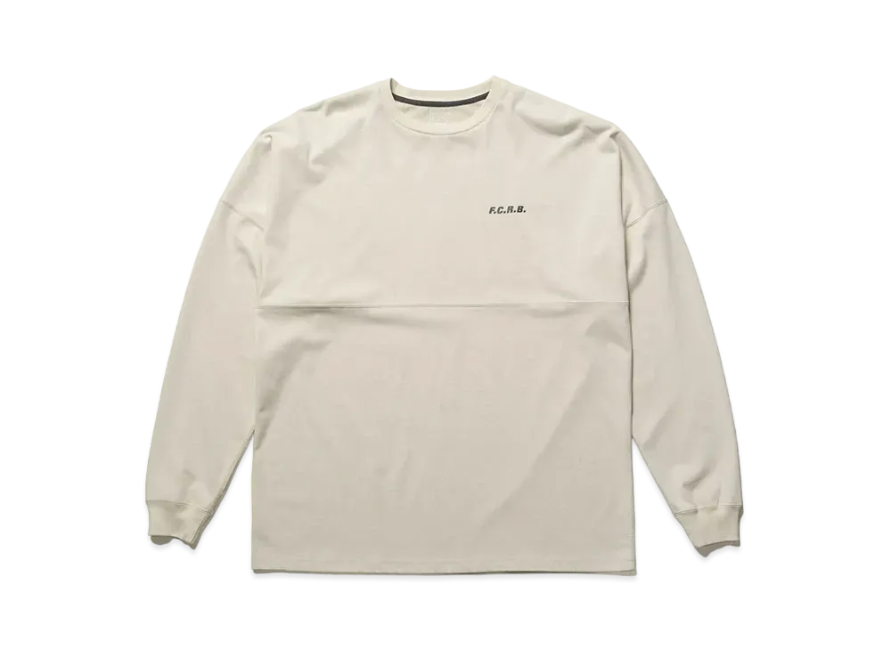 エフシーレアルブリストル ビッグ ロゴ L/S バギー Tシャツ "ベージュ"