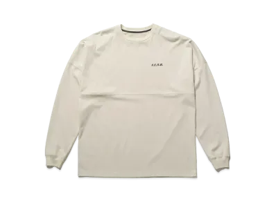 F.C.REAL BRISTOL Big Logo L/S Baggy Tee "Beige"