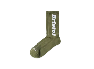F.C.REAL BRISTOL Bristol Logo Regular Socks "Khaki"