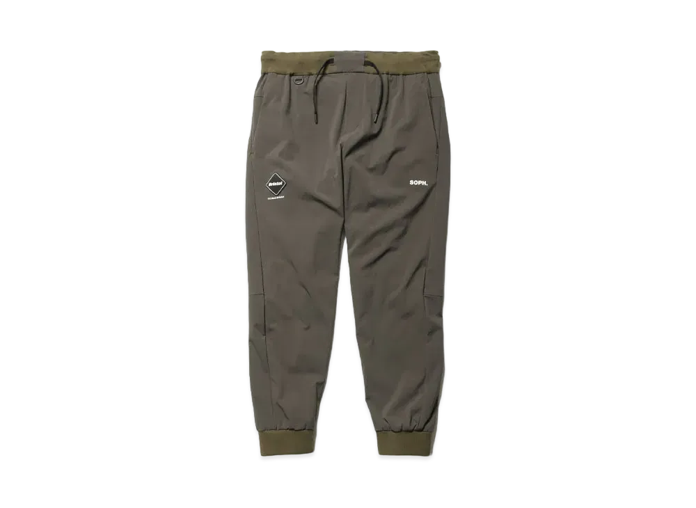 F.C.Real Bristol Lycra Track Ribbed Pants "Khaki"
