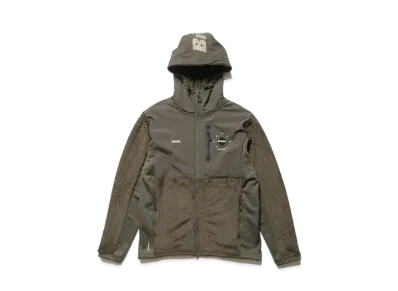 F.C.Real Bristol Polartec Hybrid Hooded Jacket "Khaki"