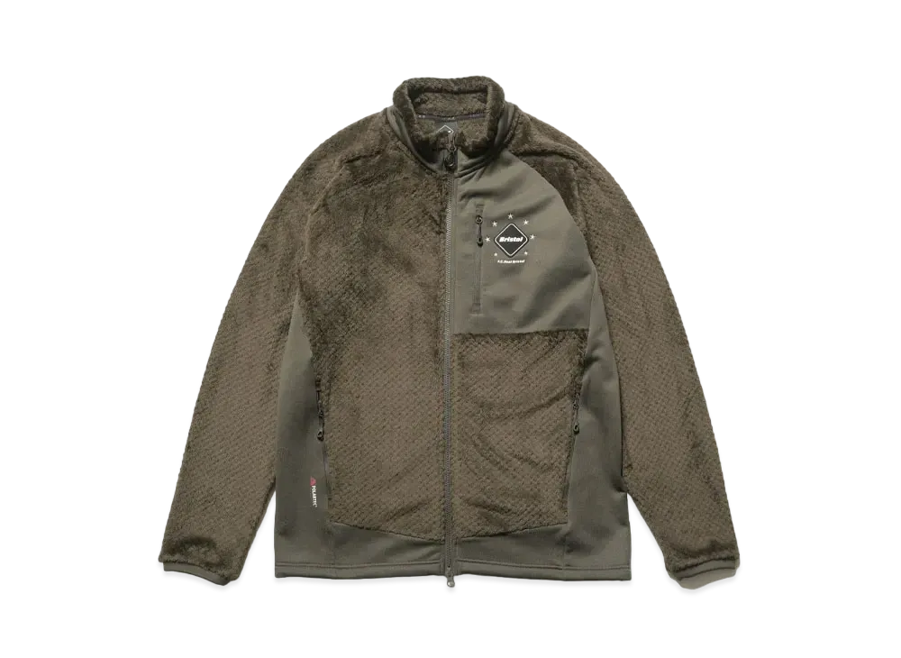F.C.Real Bristol Polartec Hybrid Stand Collar Jacket "Khaki"