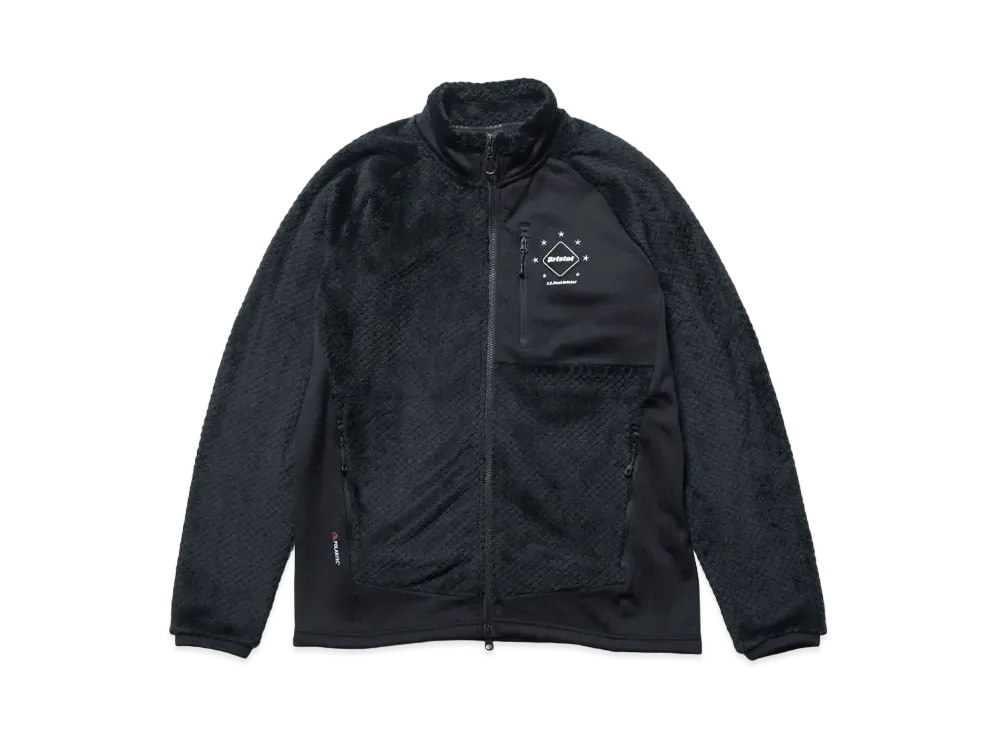 F.C.Real Bristol Polartec Hybrid Stand Collar Jacket "Black"