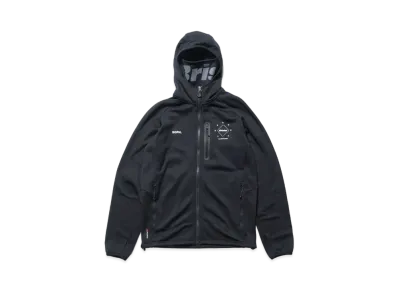 F.C.Real Bristol Polartec Power Stretch Zip Up Gaiter Hoodie "Black"