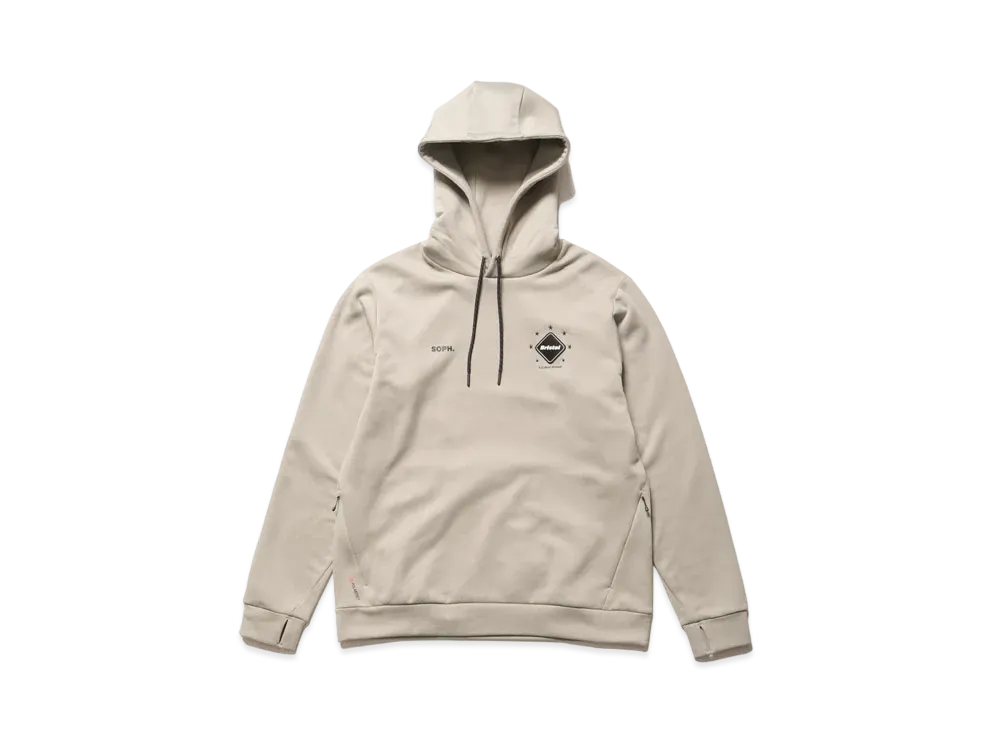F.C.Real Bristol Polartec Power Stretch Training Hoodie "Beige"