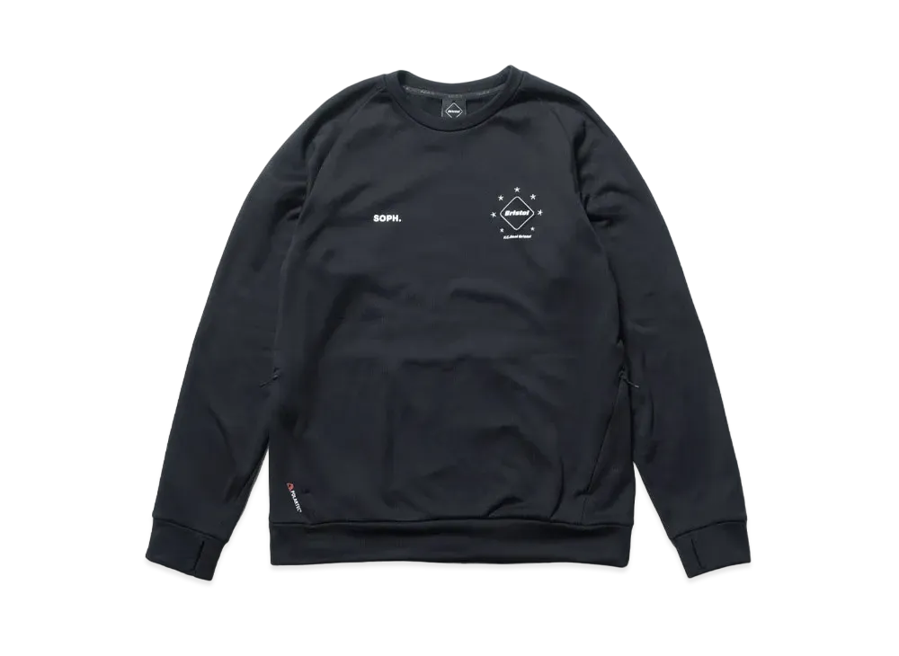 F.C.Real Bristol Polartec Power Stretch Training Crewneck Top "Black"