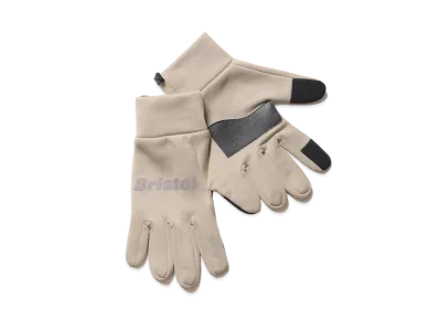 F.C.Real Bristol Polartec Power Strech Touch Gloves "Beige"