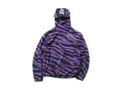F.C.Real Bristol Zebra Fleece Pullover Hoodie "Purple"