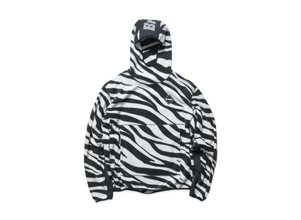 F.C.Real Bristol Zebra Fleece Pullover Hoodie "Black"