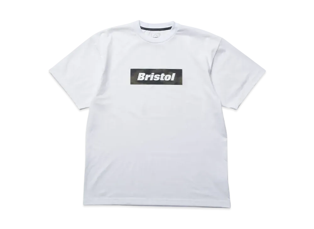 F.C.Real Bristol Speed Camo Box Logo Tee "White"