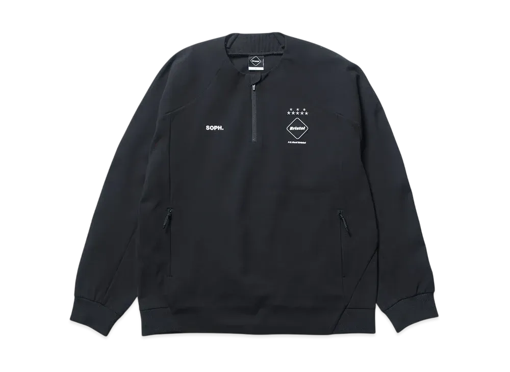 F.C.Real Bristol Pdk Half Zip Top "Black"