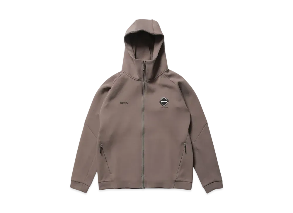 F.C.Real Bristol Ventilation Training Hoodie "Light Brown"
