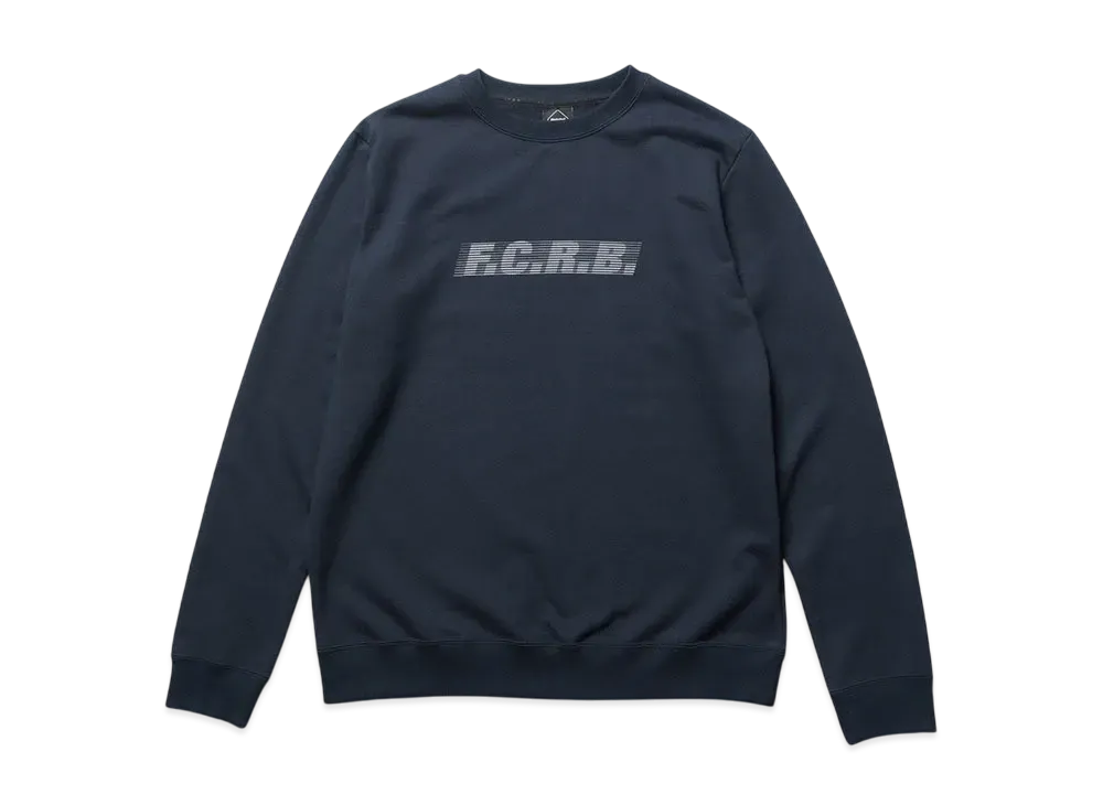 F.C.Real Bristol Effect Line Logo Team Crewneck Sweat "Navy"