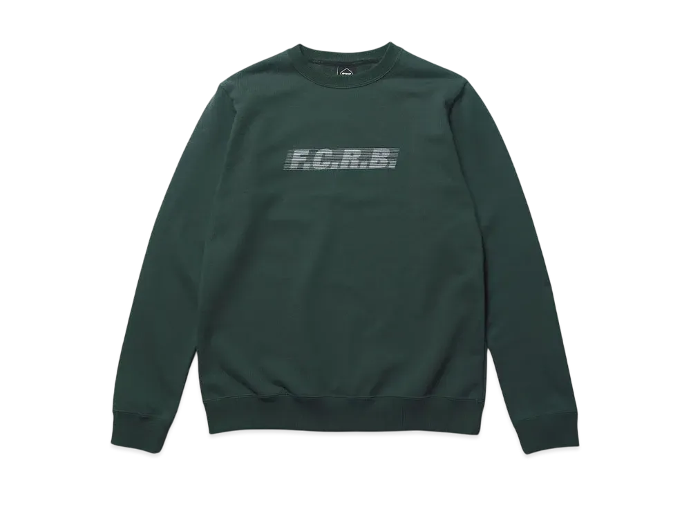 F.C.Real Bristol Effect Line Logo Team Crewneck Sweat "Green"