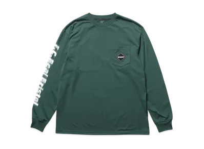 F.C.Real Bristol Blurred Logo L/S Team Pocket Tee "Green"