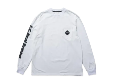 F.C.Real Bristol Blurred Logo L/S Team Pocket Tee "Off White"