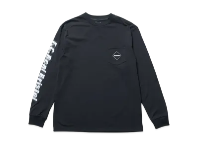 F.C.Real Bristol Blurred Logo L/S Team Pocket Tee "Black"