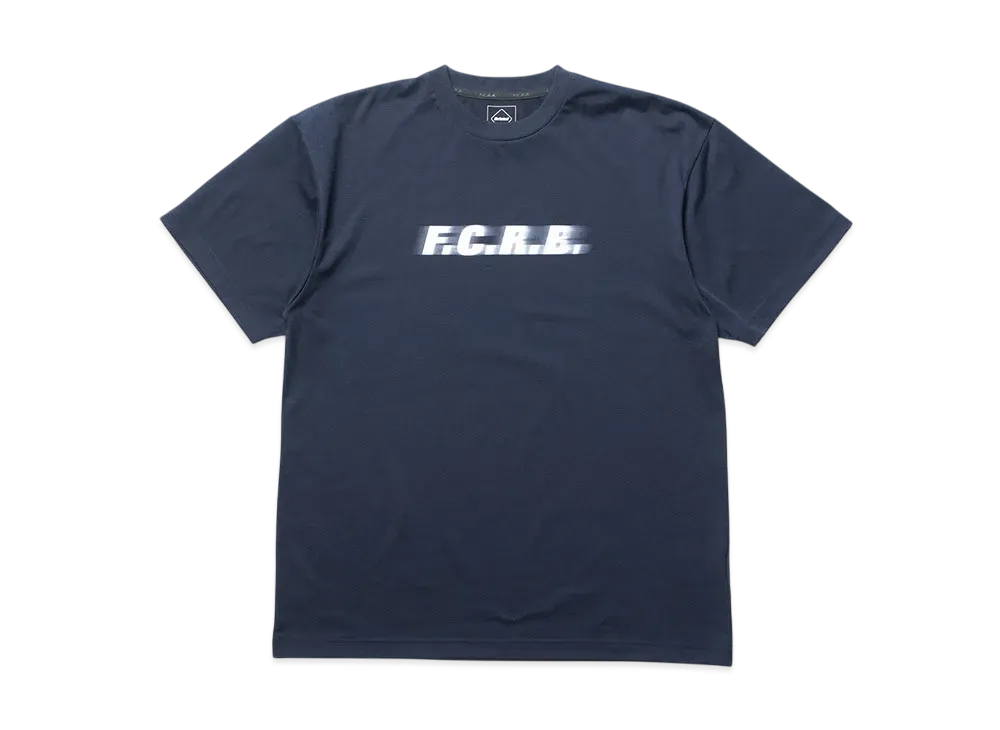 F.C.Real Bristol Blurred Logo Tee "Navy"