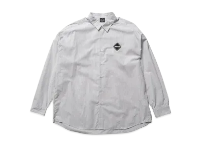 F.C.Real Bristol Big Logo L/S Baggy Shirt "Gray Stripe"