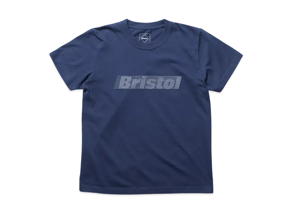 F.C.Real Bristol for Kids Effect Line Logo S/S Tee "Navy"