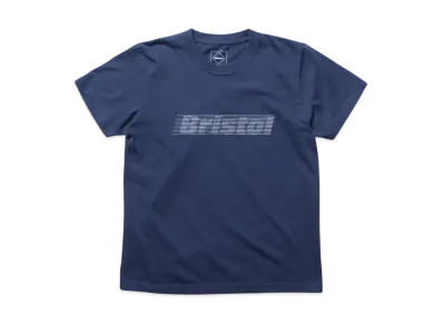 F.C.Real Bristol for Kids Effect Line Logo S/S Tee "Navy"