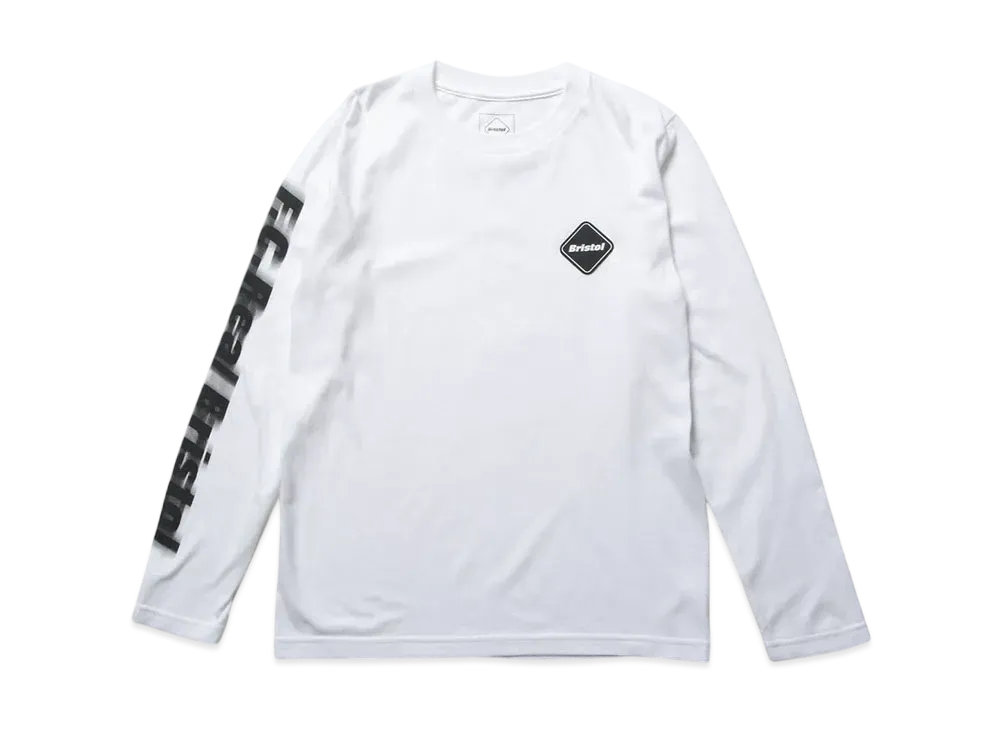 F.C.Real Bristol for Kids Blurred Logo L/S Tee "White"