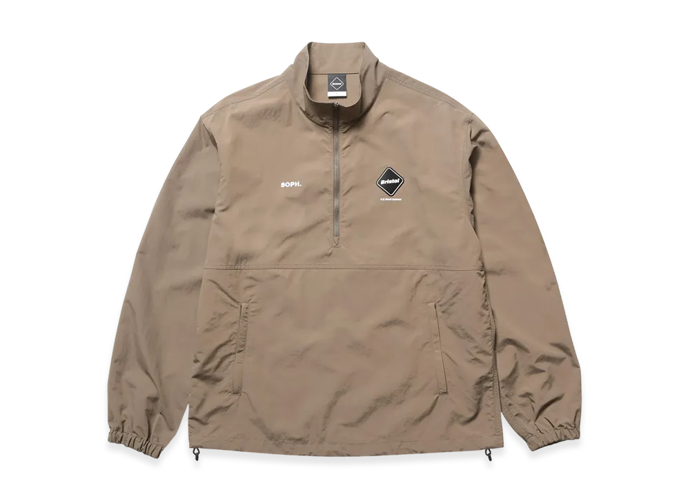 F.C.Real Bristol Nylon Quarter-Zip Blouson "Mocha"