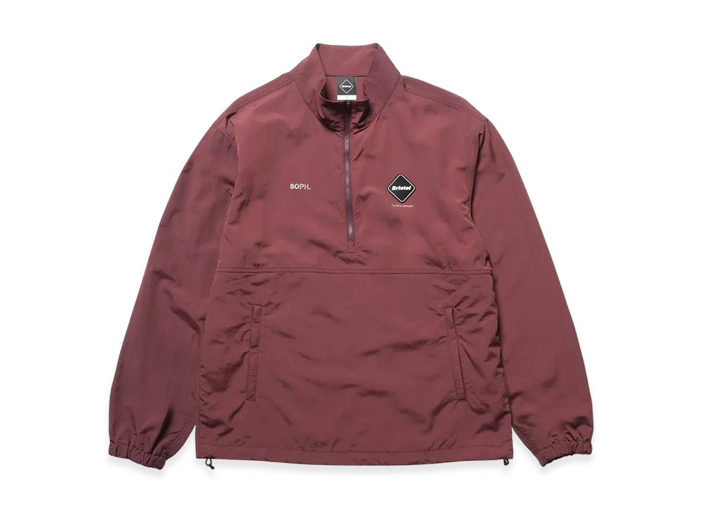 F.C.Real Bristol Nylon Quarter-Zip Blouson "Burgundy"
