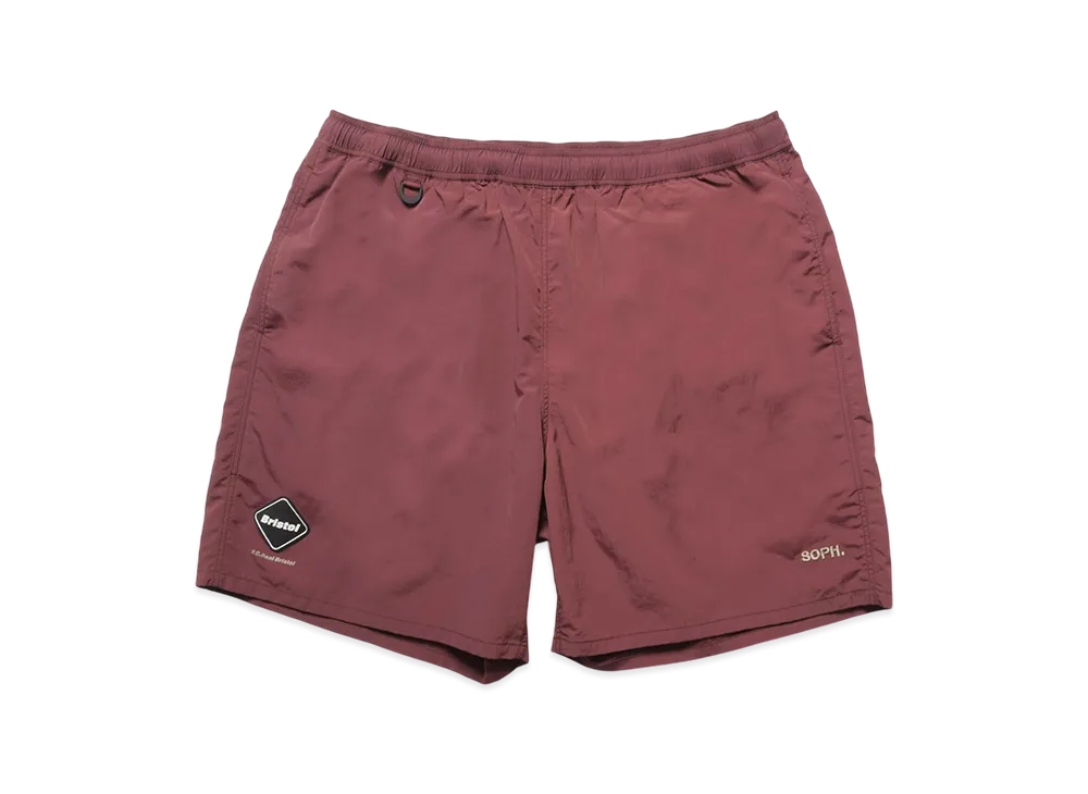 F.C.Real Bristol Nylon Easy Shorts "Burgundy"