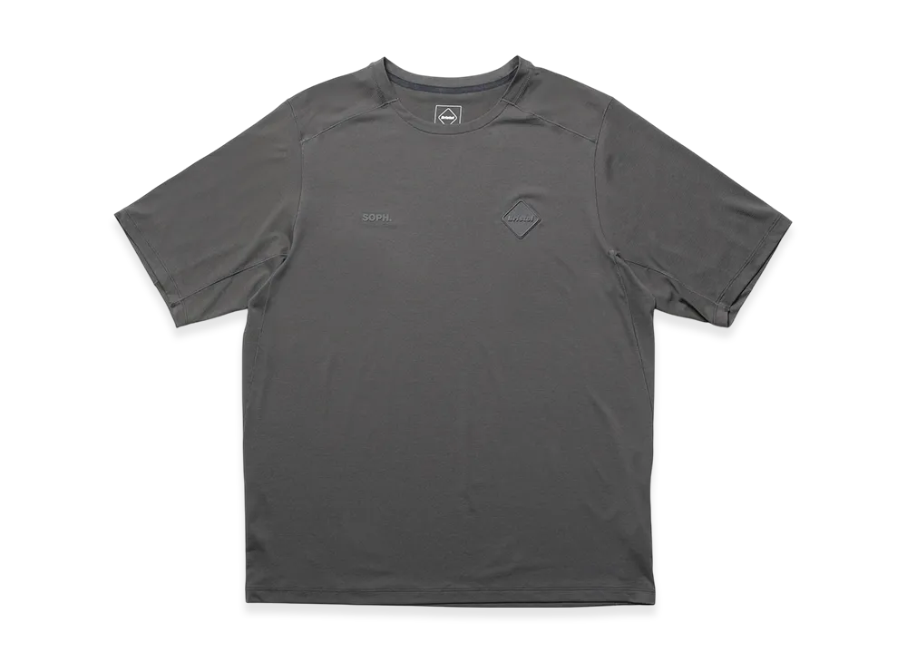 F.C.Real Bristol S/S Workout Top "Charcoal Gray"