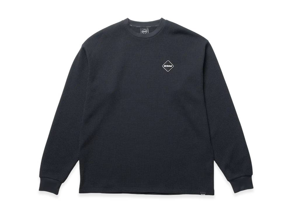 F.C.Real Bristol Tech Waffle Lounge Top "Black"
