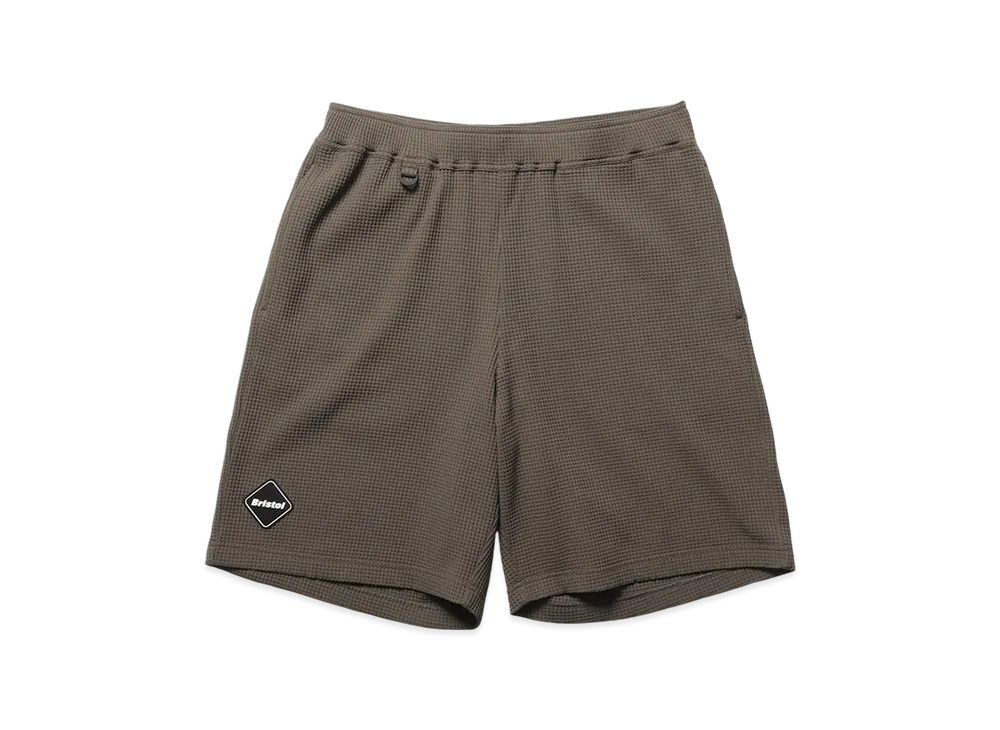 F.C.Real Bristol Tech Waffle Lounge Shorts "Brown"