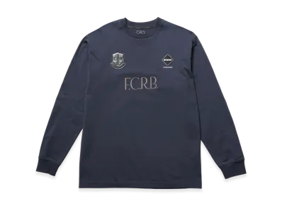 F.C.Real Bristol Lettered L/S Tee "Navy"