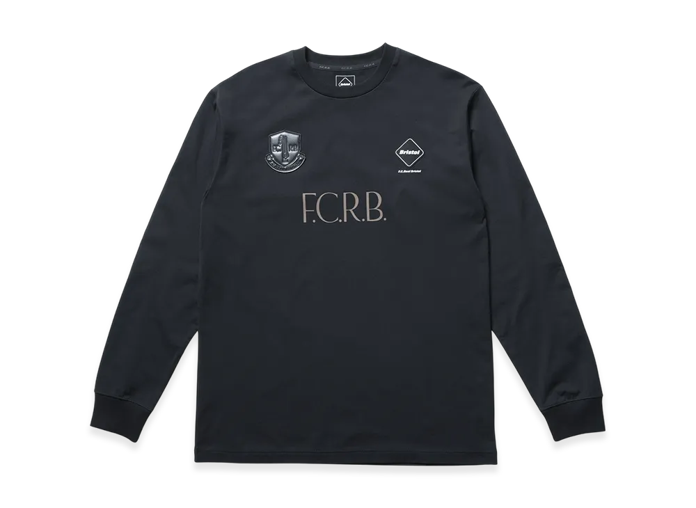 F.C.Real Bristol Lettered L/S Tee "Black"