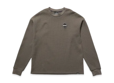 F.C.Real Bristol Tech Waffle L/S Lounge Top "Brown"