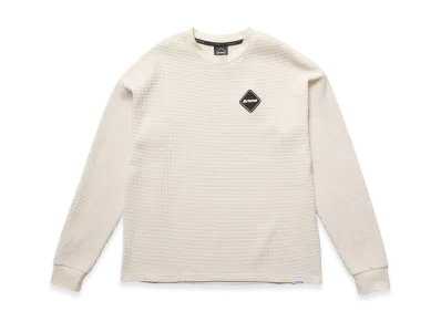 F.C.Real Bristol Tech Waffle L/S Lounge Top "Off White"