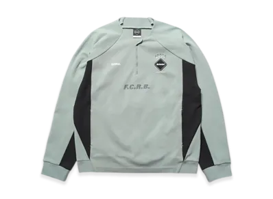 F.C.Real Bristol Pdk Quarter-Zip Top "Sage"