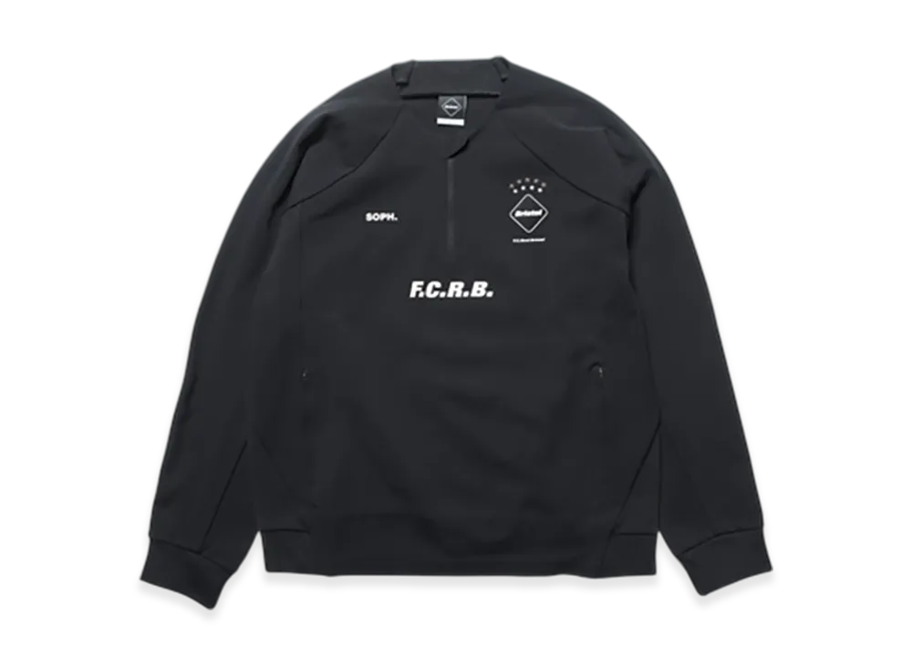 F.C.Real Bristol Pdk Quarter-Zip Top "Black"